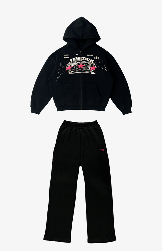 Star Tracksuit Black